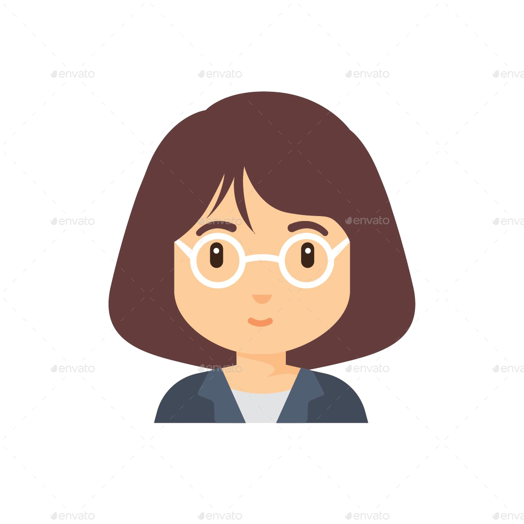 Girl Avatar Download Png Image - Cartoon (1067x1067), Png Download
