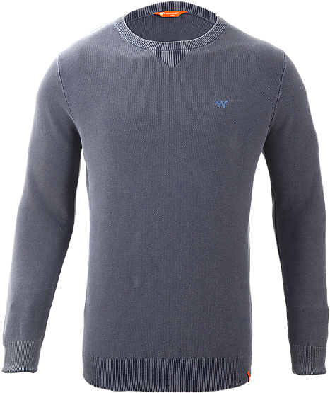 Wildcraft Men Men Waffle Crew Pullover - Sweater (490x735), Png Download