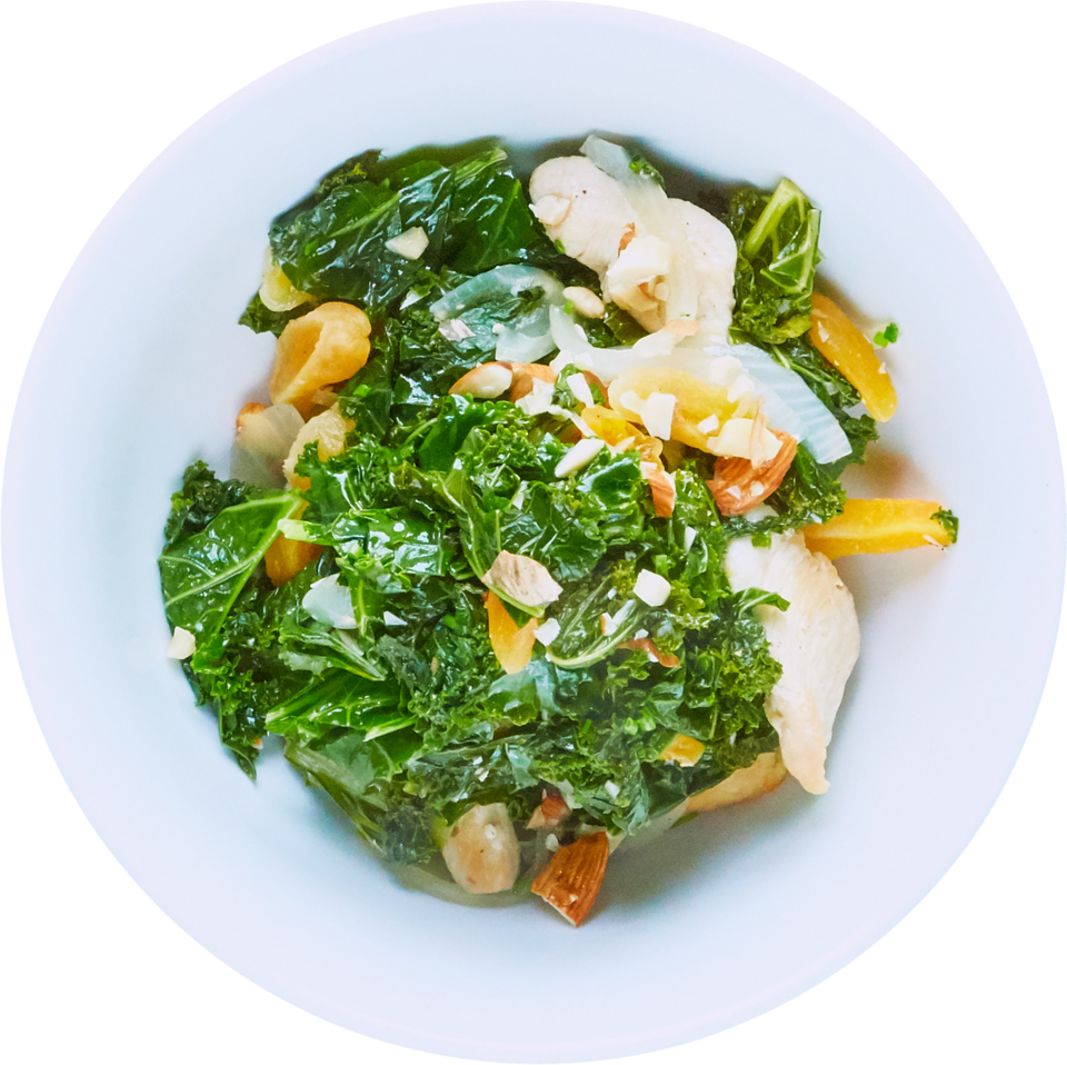 Combine Chicken And Kale (960x958), Png Download