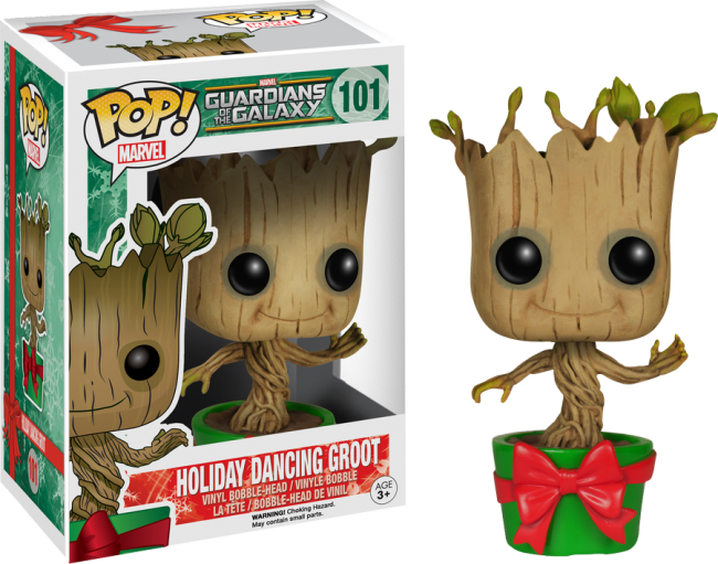 Guardians Of The Galaxy - Funko Pop Holiday Dancing Groot (650x511), Png Download