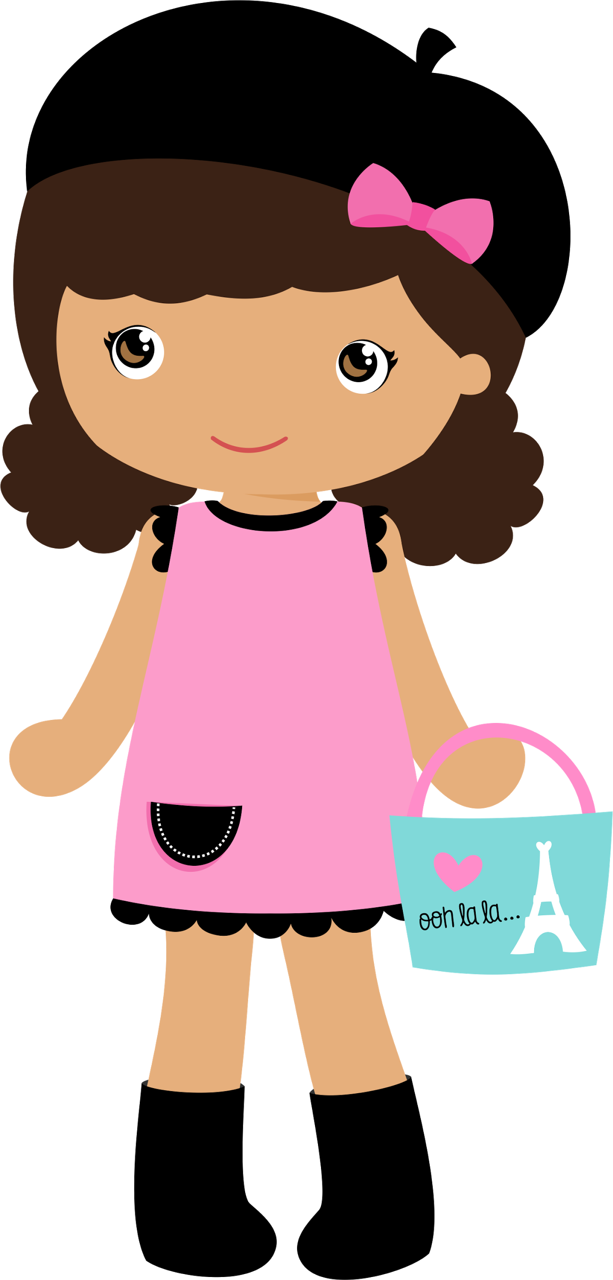 Meninas * Bonecas - Menina Paris (1228x2562), Png Download