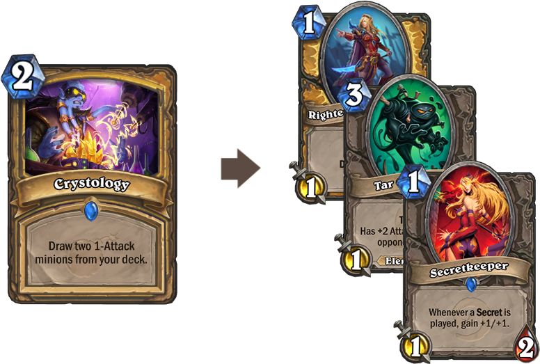 Crystology Is A Great New Card For Paladin - Crystology Hearthstone (950x658), Png Download