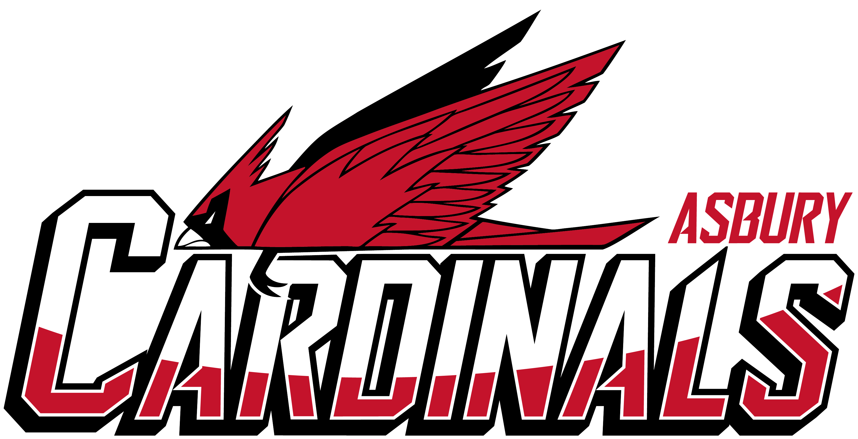 Asbury Cardinals Softball (3507x1798), Png Download