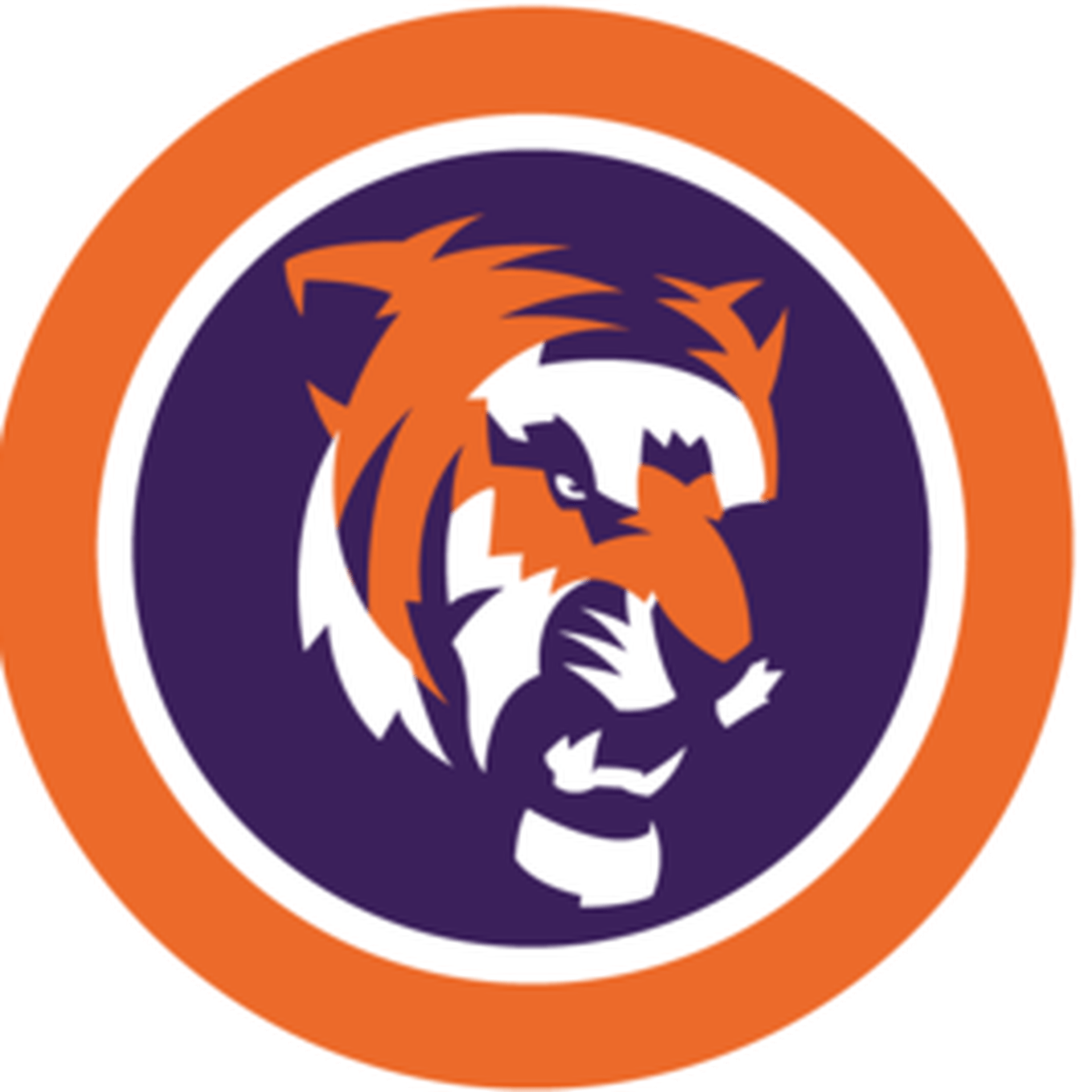 Clemson Tiger Logo Transparent - Clemson Tigers Football (1400x1400), Png Download