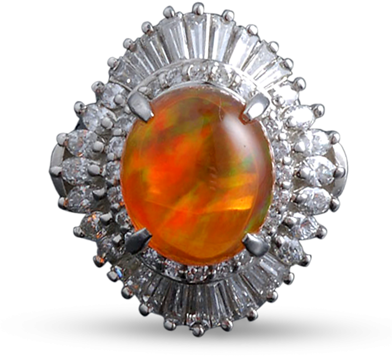 Fire Opal Ring, - Opal (800x800), Png Download
