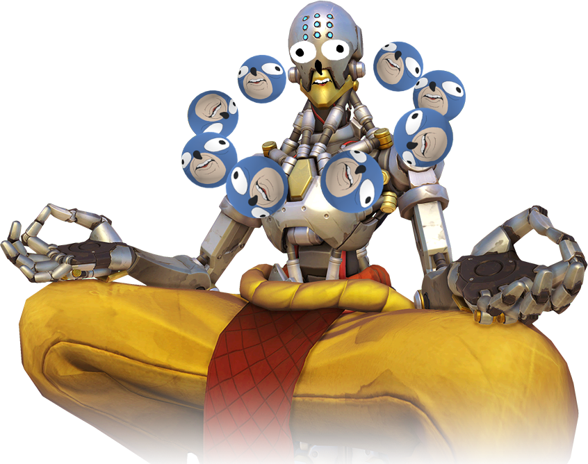 846 X 668 5 - Zenyatta Overwatch (846x668), Png Download
