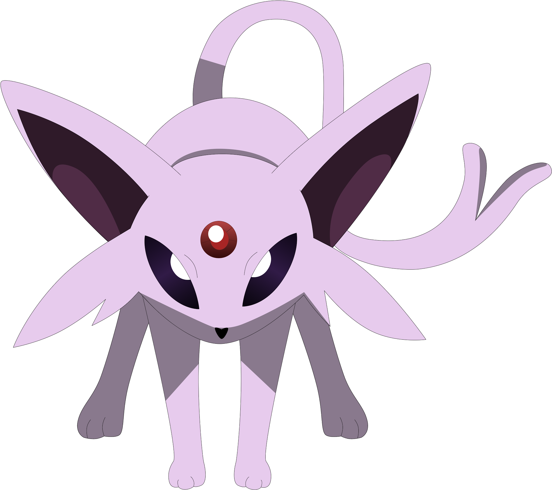 Pink Umbreon Pokemon (2048x1709), Png Download