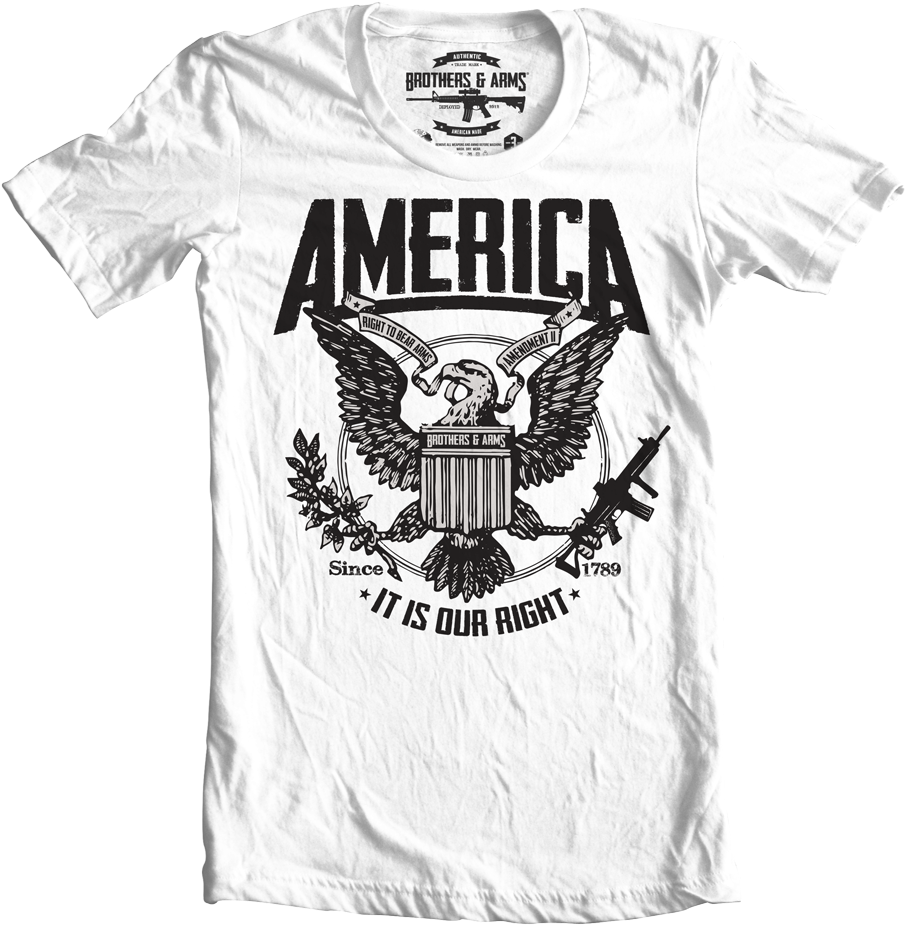 Ba Ame W America White (960x960), Png Download