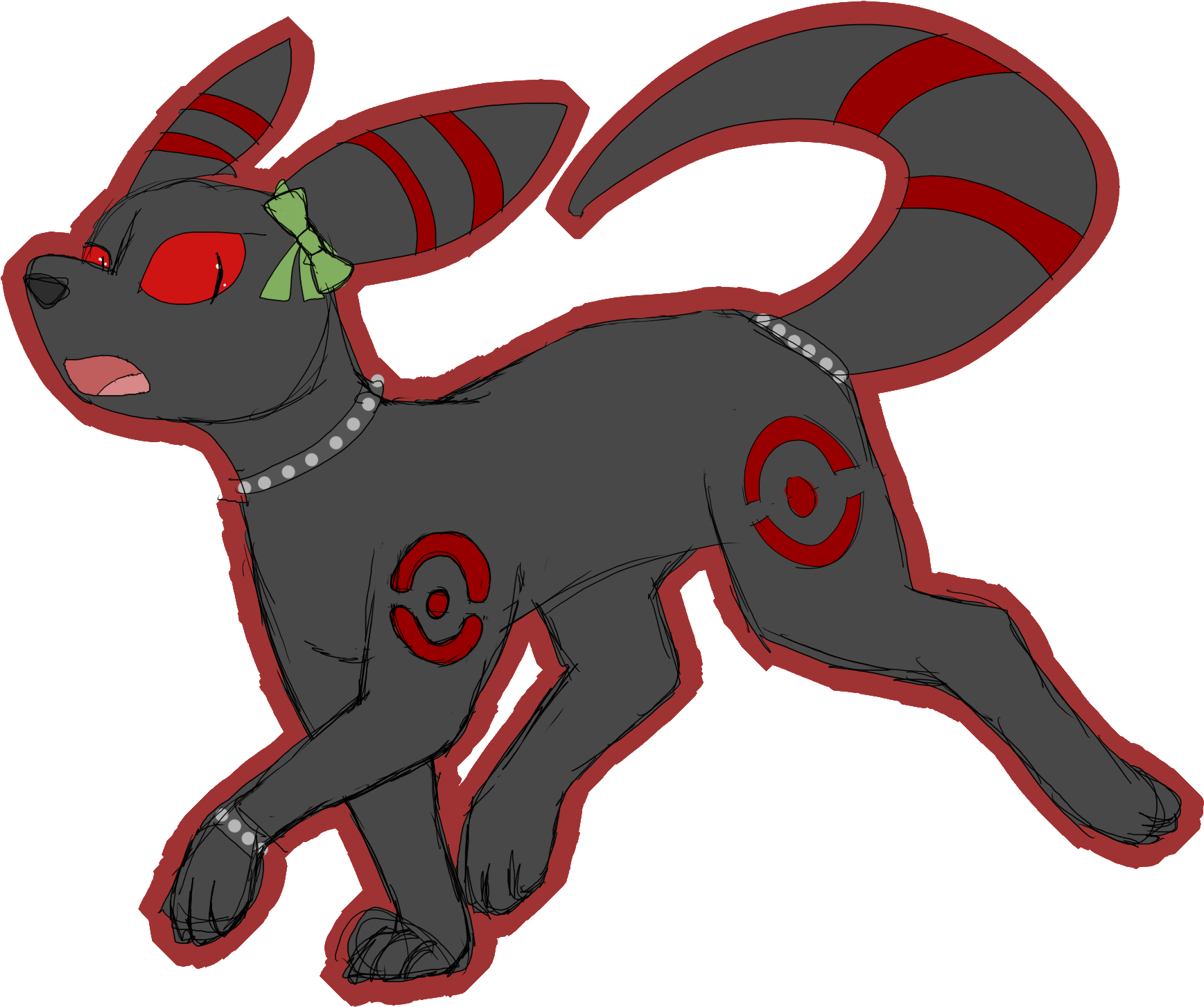 Emmy Umbreon - Illustration (1750x1500), Png Download