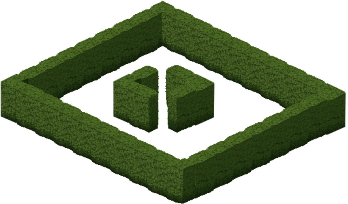 Angle Vegetale Gauche Et Droite Démonstration - Hedge (2688x1536), Png Download