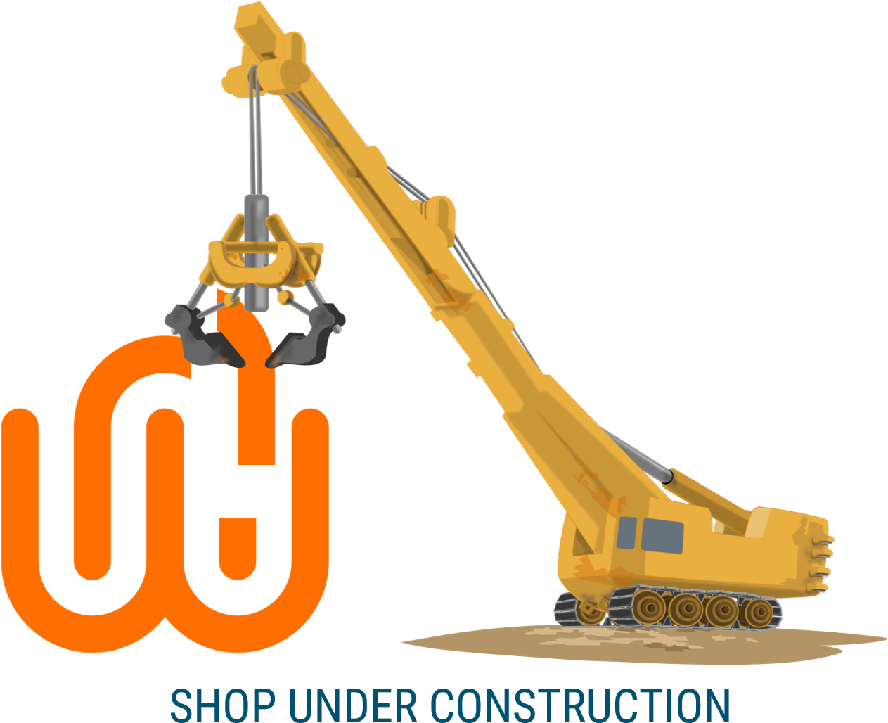 Our New Shop Is Currently Under Construction - Construction Clip Art Crane (1283x1091), Png Download