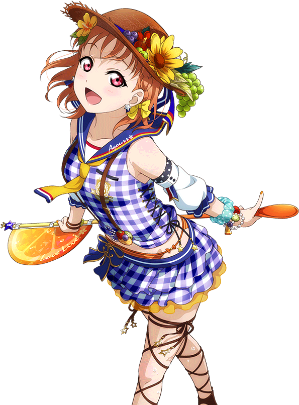 Love Live Sunshine Takami Chika Beach Awakening Dress - Love Live Chika Ur (595x806), Png Download
