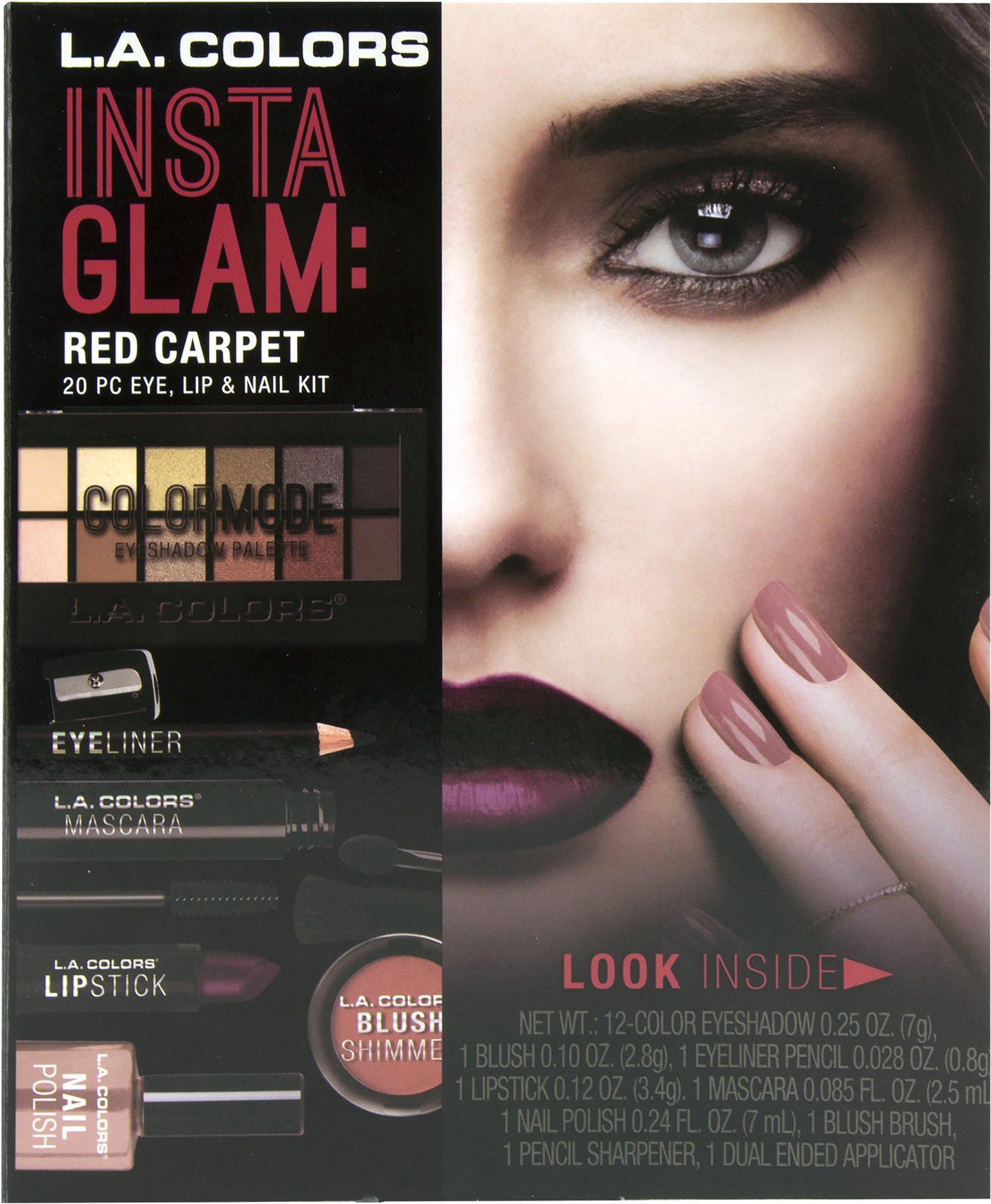 Colors Beauty Book Set For Insta Glam, Red Carpet - La Colors Insta Glam (2000x2000), Png Download