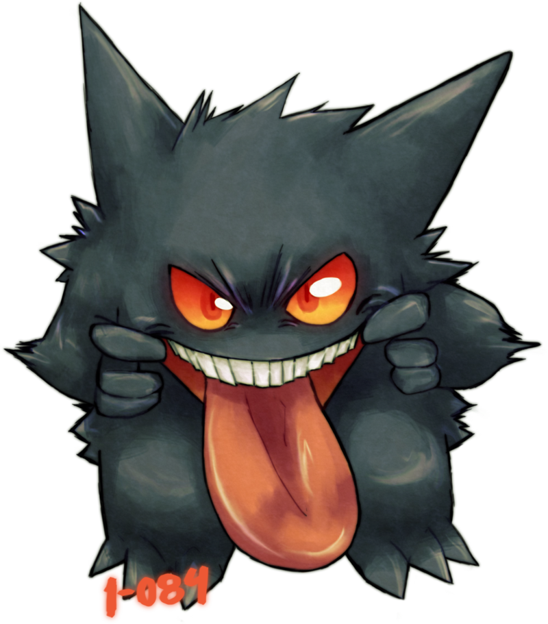 View 094 Gengar By 1 084-d6k4mtn , - Cartoon (800x911), Png Download