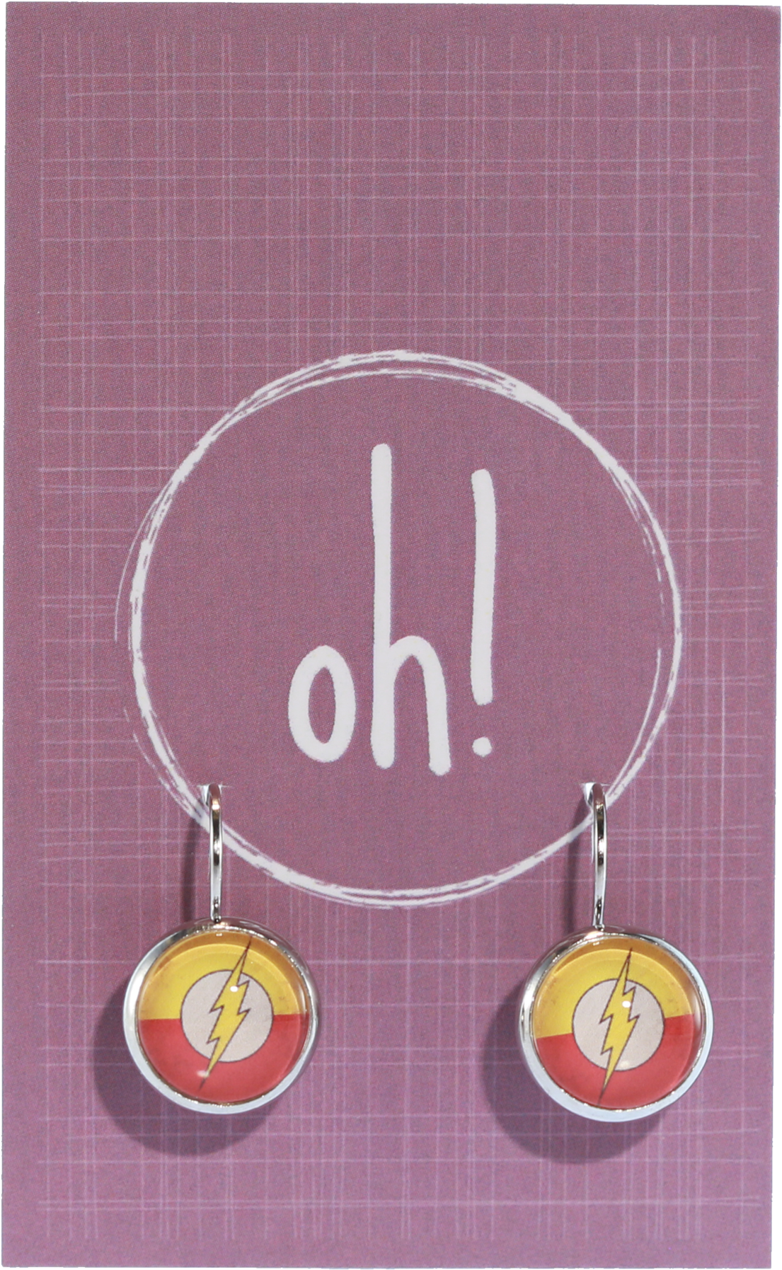 The Flash Earrings - Earrings (2048x2048), Png Download
