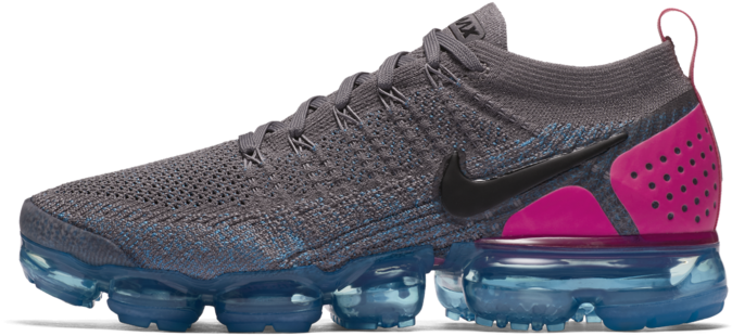 Nike Air Vapormax Flyknit 2 Gunsmoke Pink Blast - Tenis Nike Vapormax Feminino (800x800), Png Download
