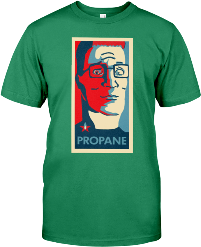 Hank Hill Propane Cotton T Shirt - Hank Hill T Shirt (819x1024), Png Download