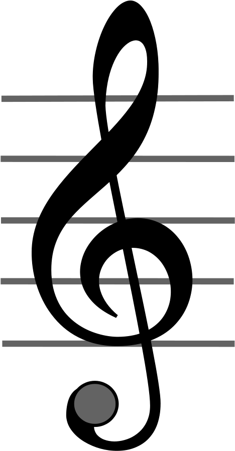 How To Set Use Trble Clef Svg Vector (478x900), Png Download