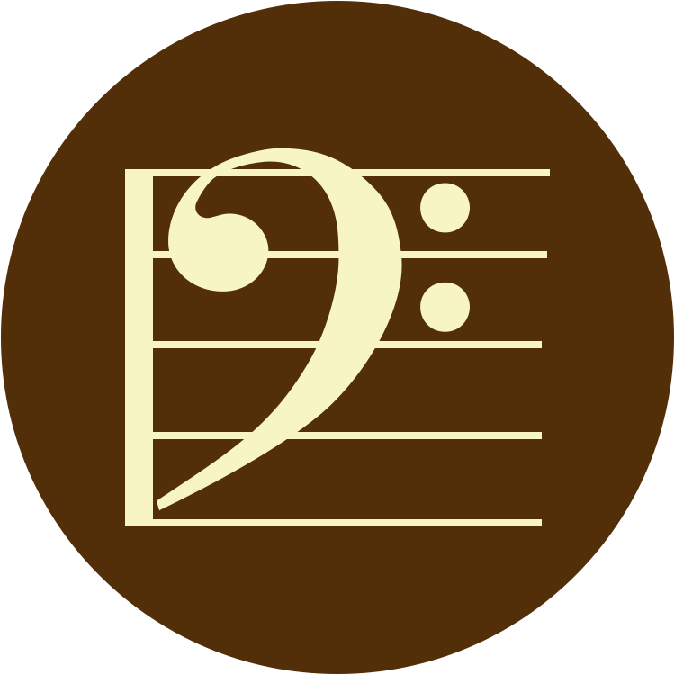 Icon - Bass Clef - Circle (765x765), Png Download