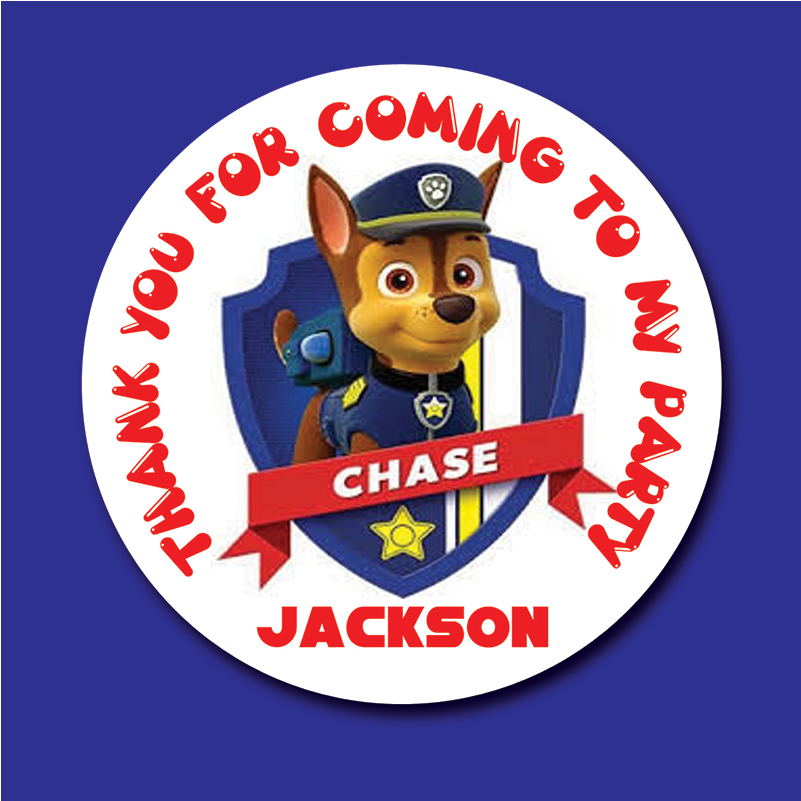 860 X 1000 2 - Paw Patrol Chase Thank You (860x1000), Png Download