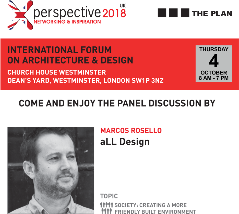 Marcos Rosello @ Perspective 2018 The Plan - Plan Of Building (1000x904), Png Download