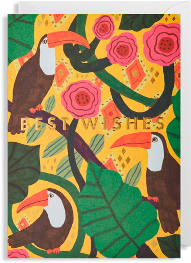 Funky Quirky Unusual Modern Cool Card Cards Greetings - Motif (560x600), Png Download