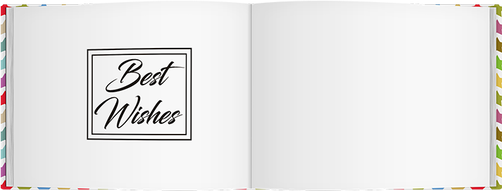 Best Wishes Hardback Celebration Guest Book - Paper Product (800x800), Png Download