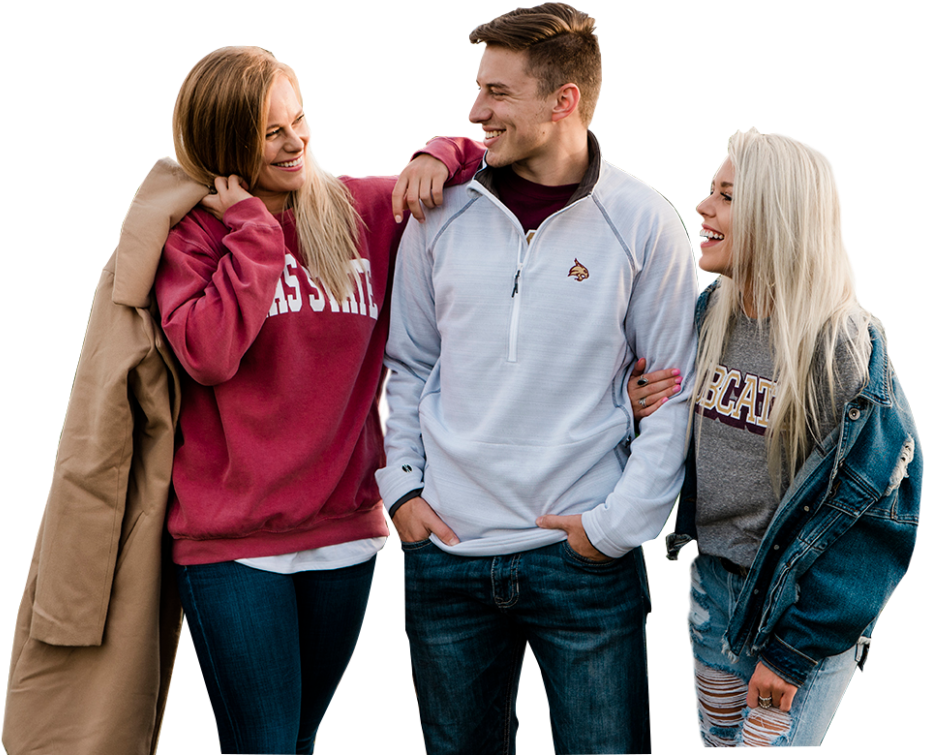 Texas State™ - Girl (1003x800), Png Download