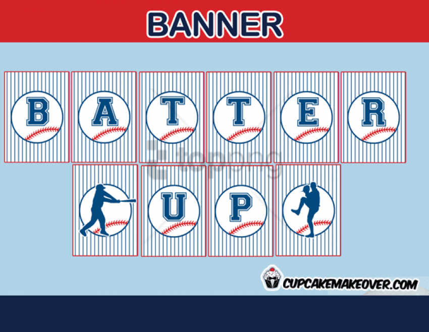 Free Png Download Baseball Birthday Banner Printable - Baseball Clip Art (850x658), Png Download