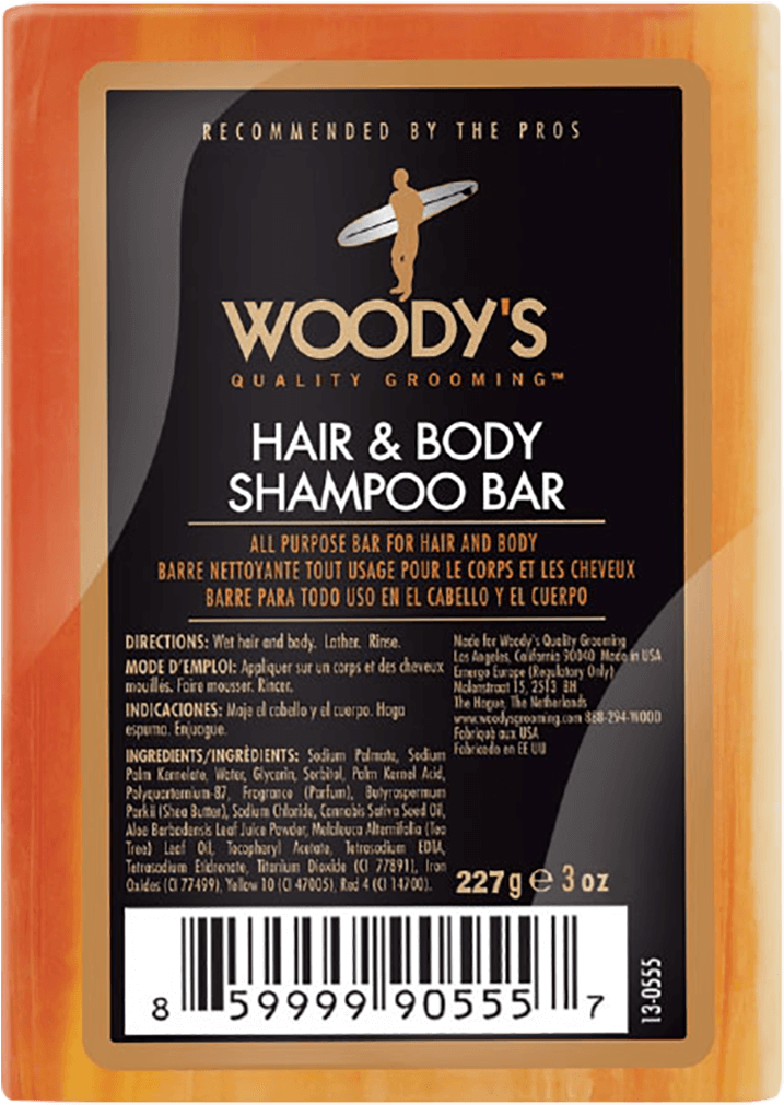 Woody's For Men Hair & Body Shampoo Bar 227g - Red Kangaroo (1200x1200), Png Download