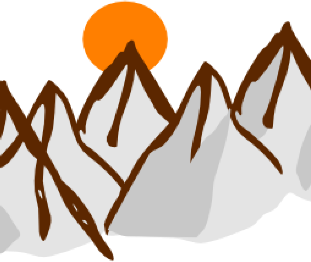 Mountain Range Clip Art Range Clipart Cute Borders - Mountain Range Vector Png (1024x1024), Png Download