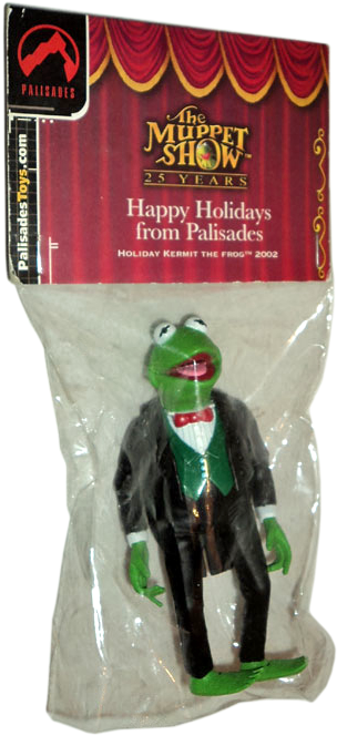Holiday Kermit Action Figure - Muppet Show (500x675), Png Download