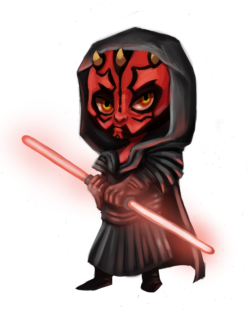 Darth Maul Png - Star Wars Darth Maul Chibi (799x1000), Png Download