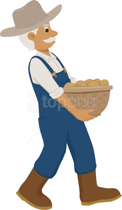 Free Png Images - Transparent Background Farmer Clipart (480x825), Png Download