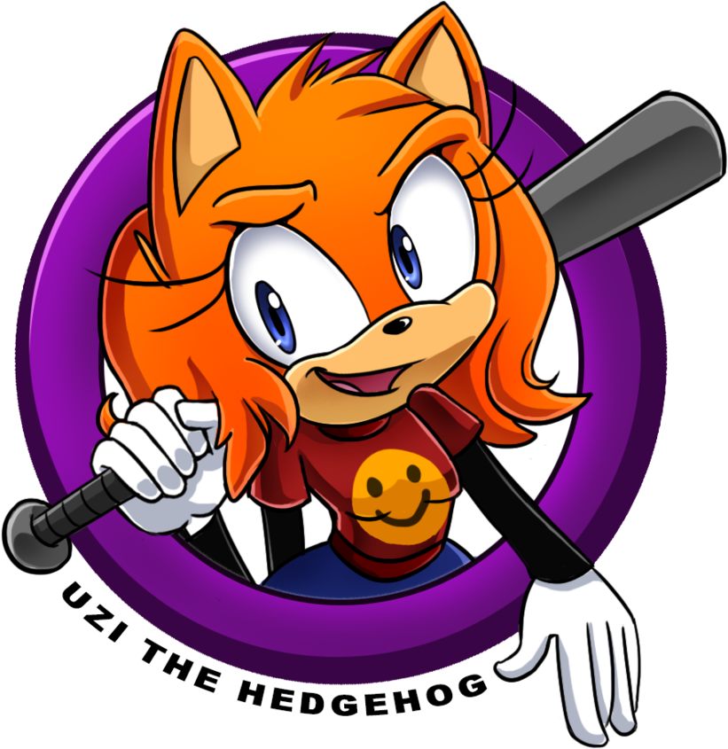 Uzi The Hedgehog By Jovialnightz - Cartoon (821x845), Png Download