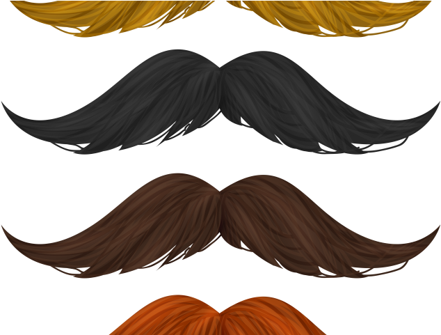 Mustache Clipart Orange - Wig (640x480), Png Download