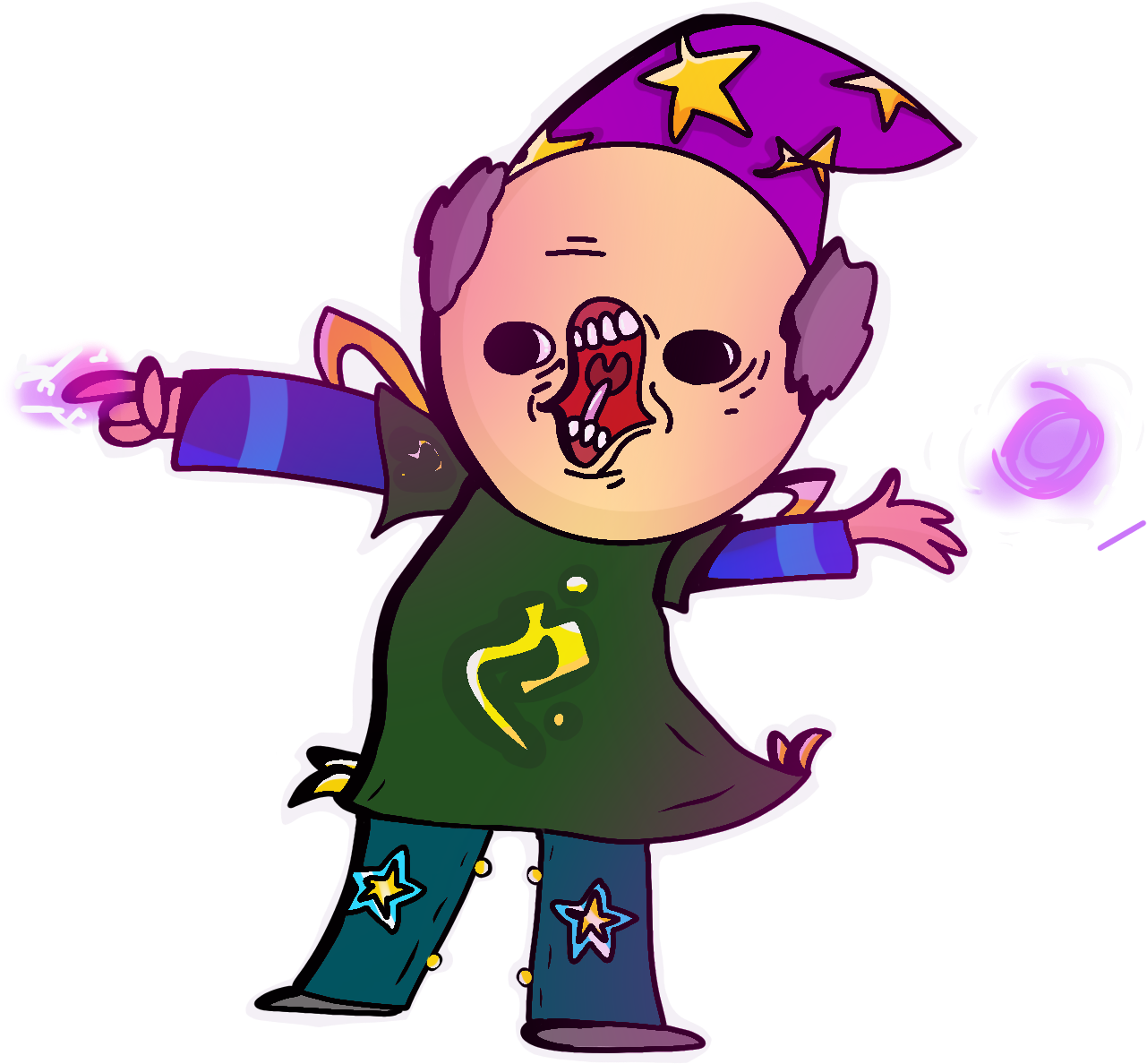 Wizard Dad - Cartoon (2048x1536), Png Download