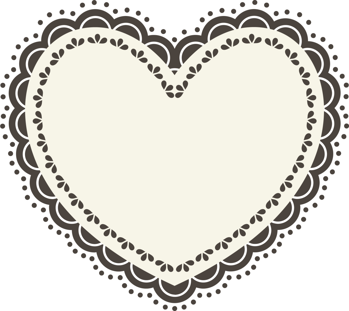 Doily Heart Clipart - Link Di San Valentino (1200x1070), Png Download