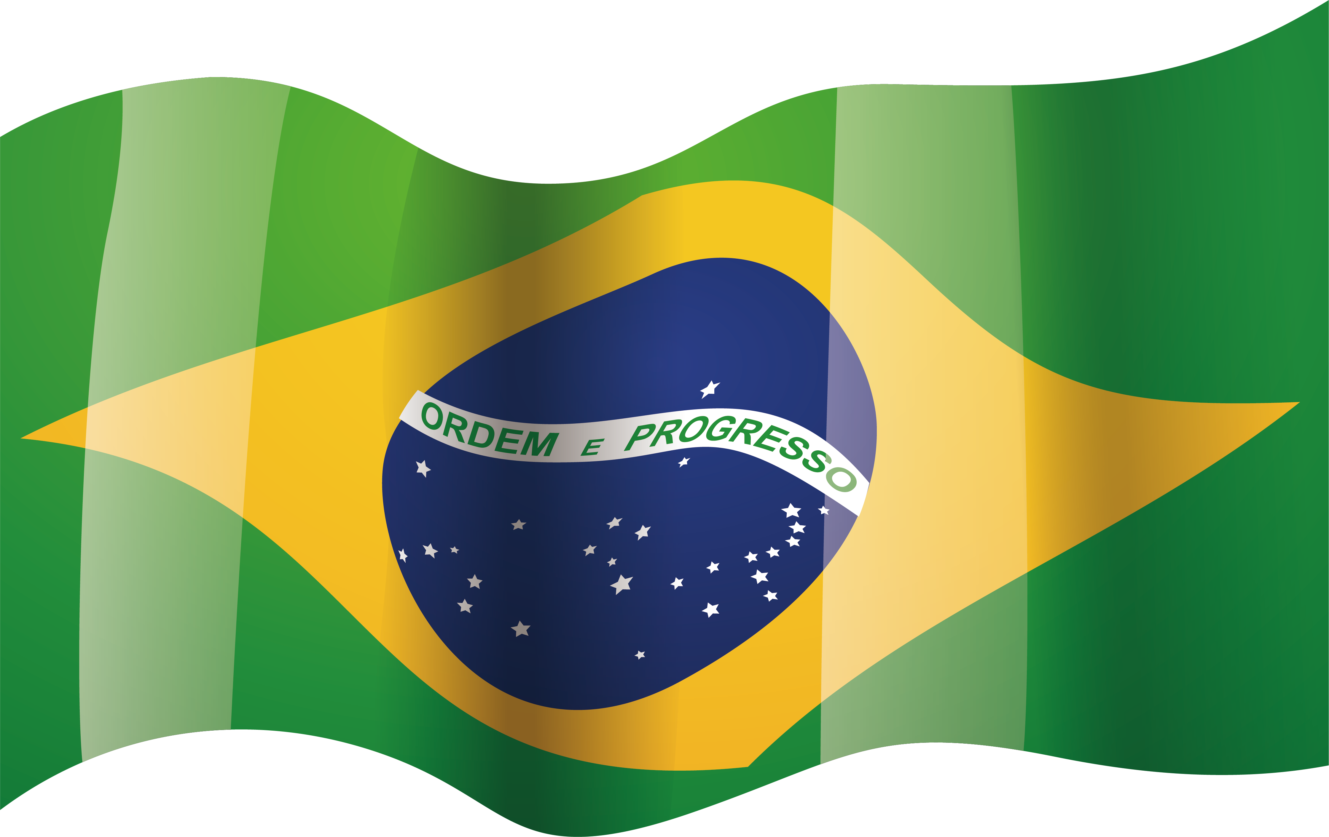 Brazil National Flag - Bandeira Do Brasil No Vento (4482x2825), Png Download