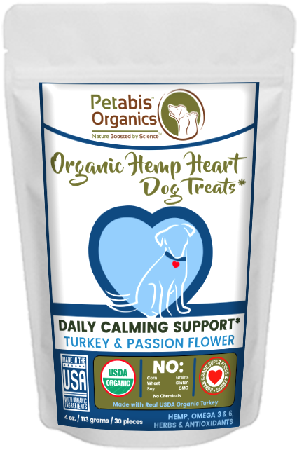 Hemp Heart Daily Calming Support Dog Treats* Turkey - Hemp (486x687), Png Download