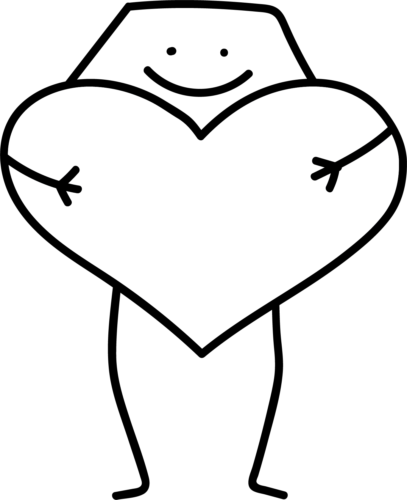 Shared In Real Life - Line Art (1367x1682), Png Download