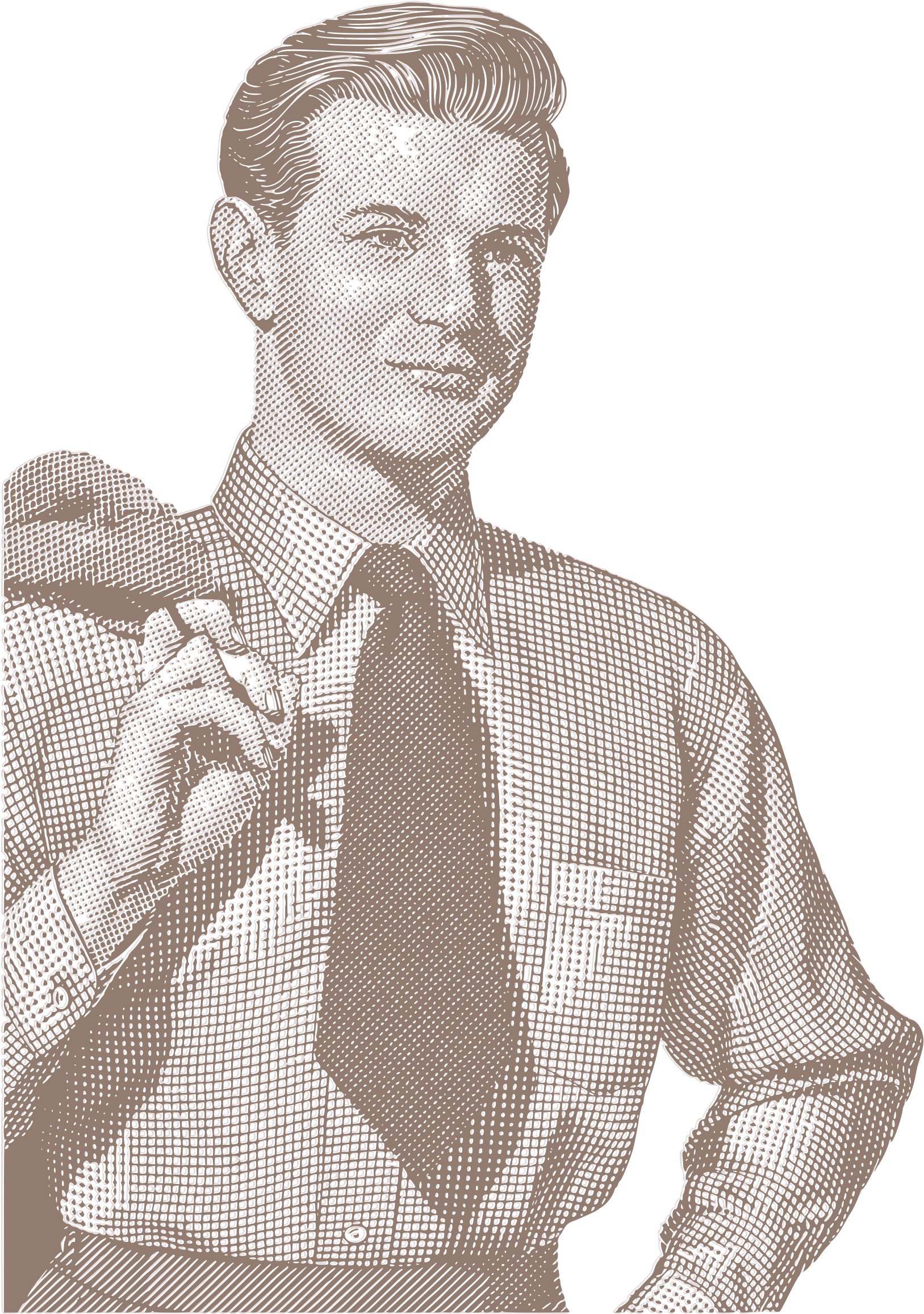 This Free Icons Png Design Of Vintage Business Man-02 (1715x2400), Png Download
