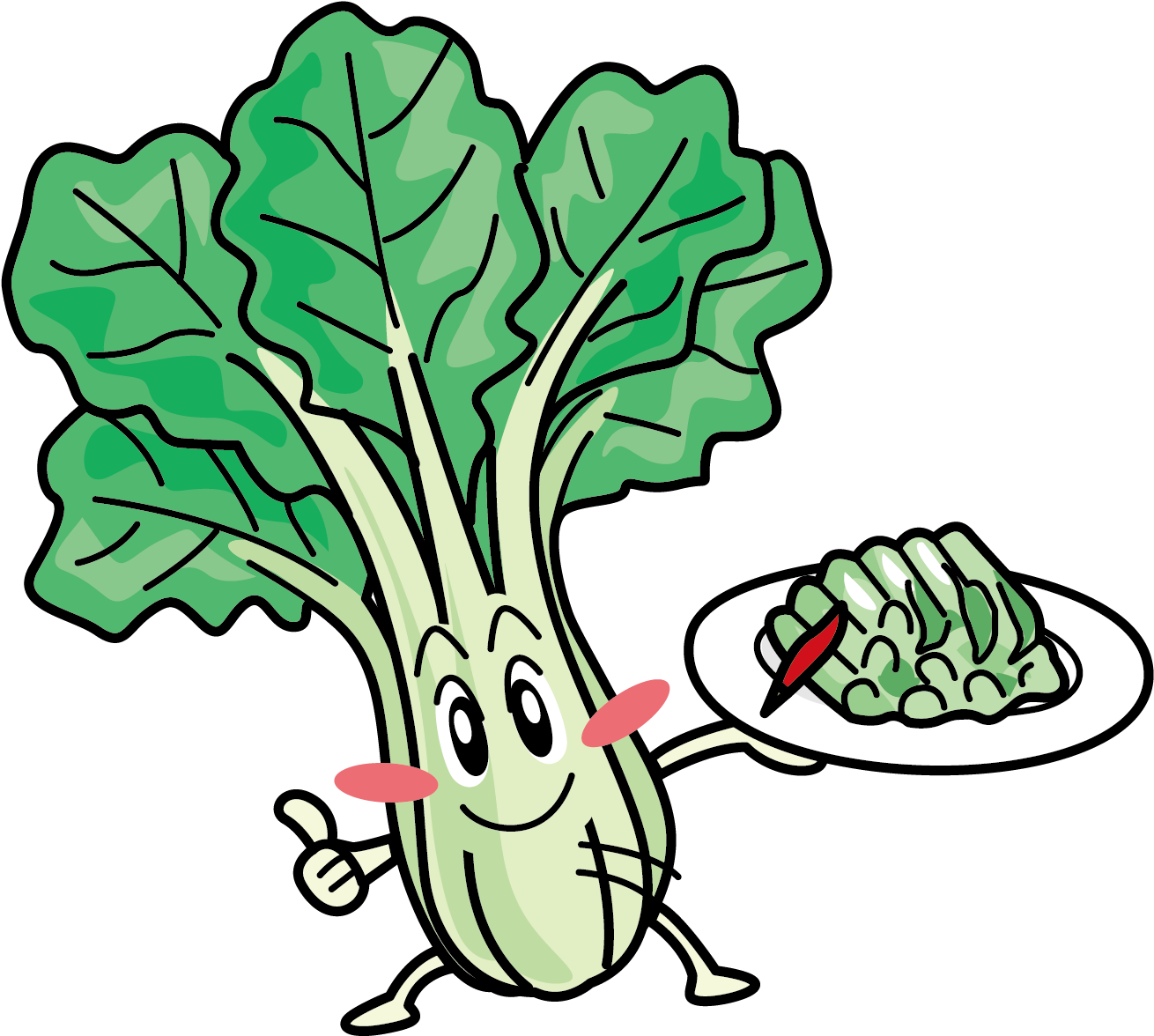 Cabbage Clipart Bok Choy - Clip Art (1558x1397), Png Download