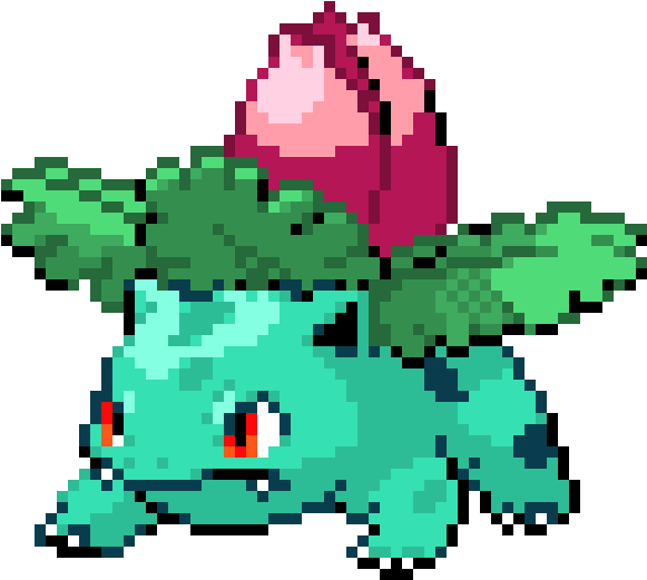 Bulbasaur - Ivysaur Pixel Art (660x590), Png Download