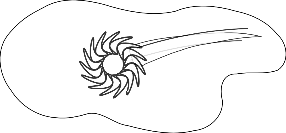 Fireball Black White Line Art 999px 70 - Illustration (999x466), Png Download