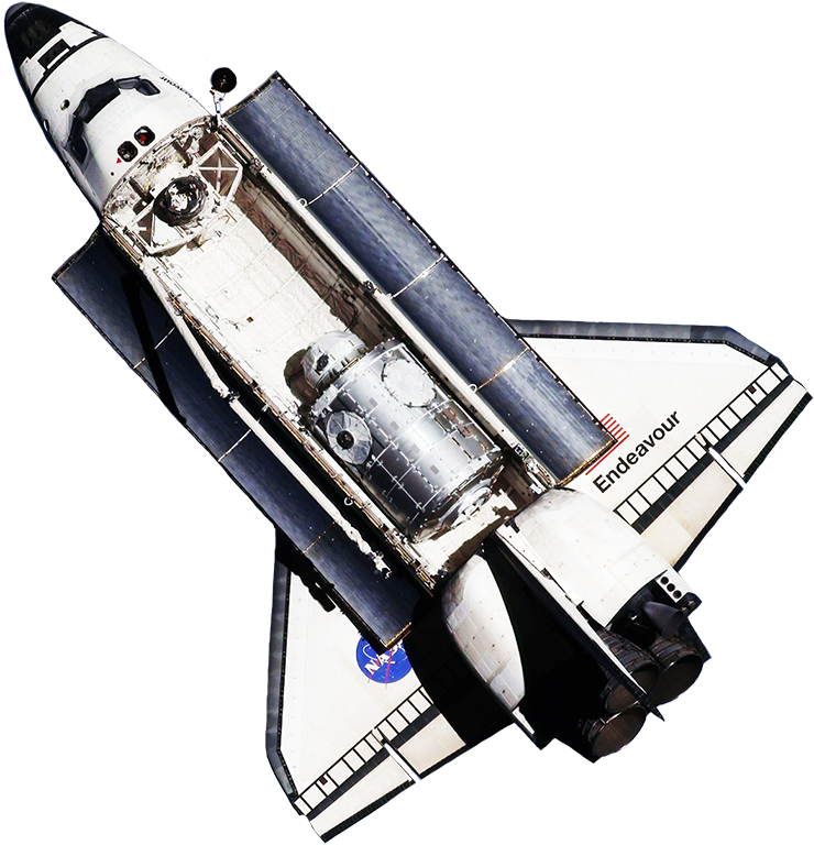 Space Shuttle Endeavour - Missile (850x827), Png Download