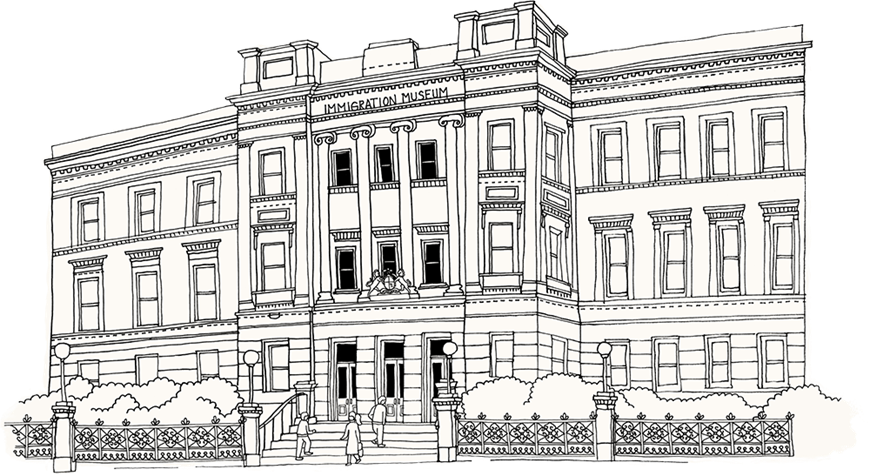 Mansion Drawing Museum Line - House (870x476), Png Download