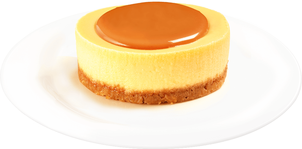 Salted Caramel Baked Cheesecake - Cheesecake (1000x493), Png Download