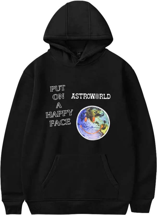 Happy Face Hoodie - Sweatshirt (900x900), Png Download