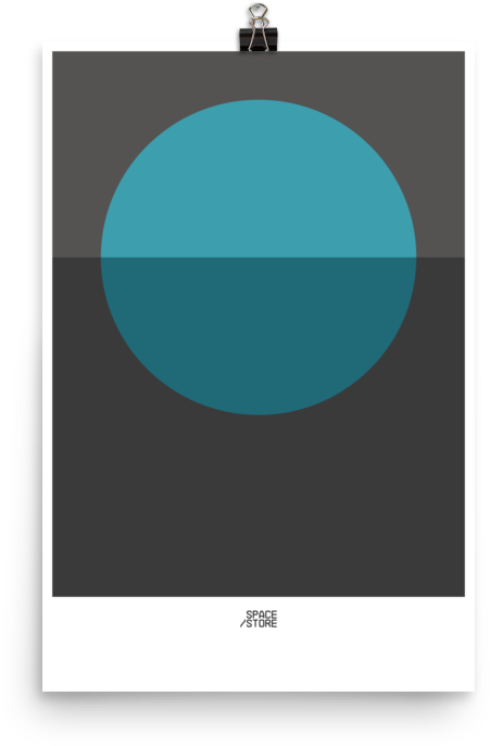 Neptune Poster - Circle (1000x1000), Png Download